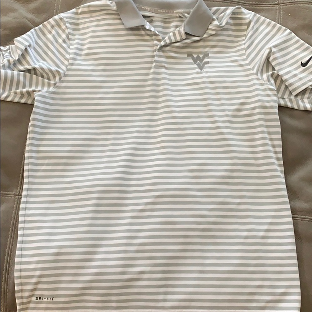 Nike WVU dry fit Golf polo